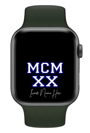 MCMXX Custom Smartwatch Wallpaper (Choose Color)