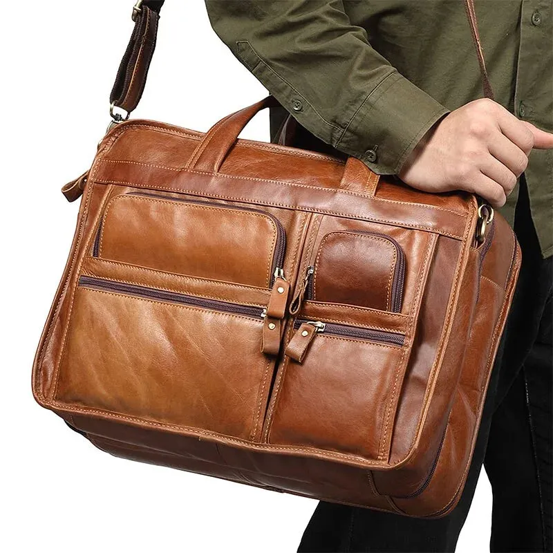 Men's Genuine Leather Briefcase