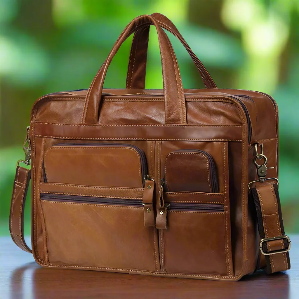 Men's Genuine Leather Briefcase