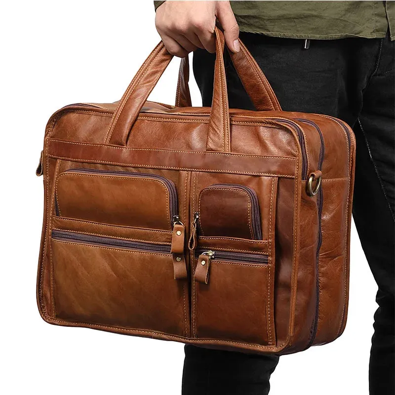 Men's Genuine Leather Briefcase