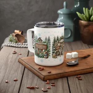 Merry Christmas Insulated Coffee Mug, 10oz