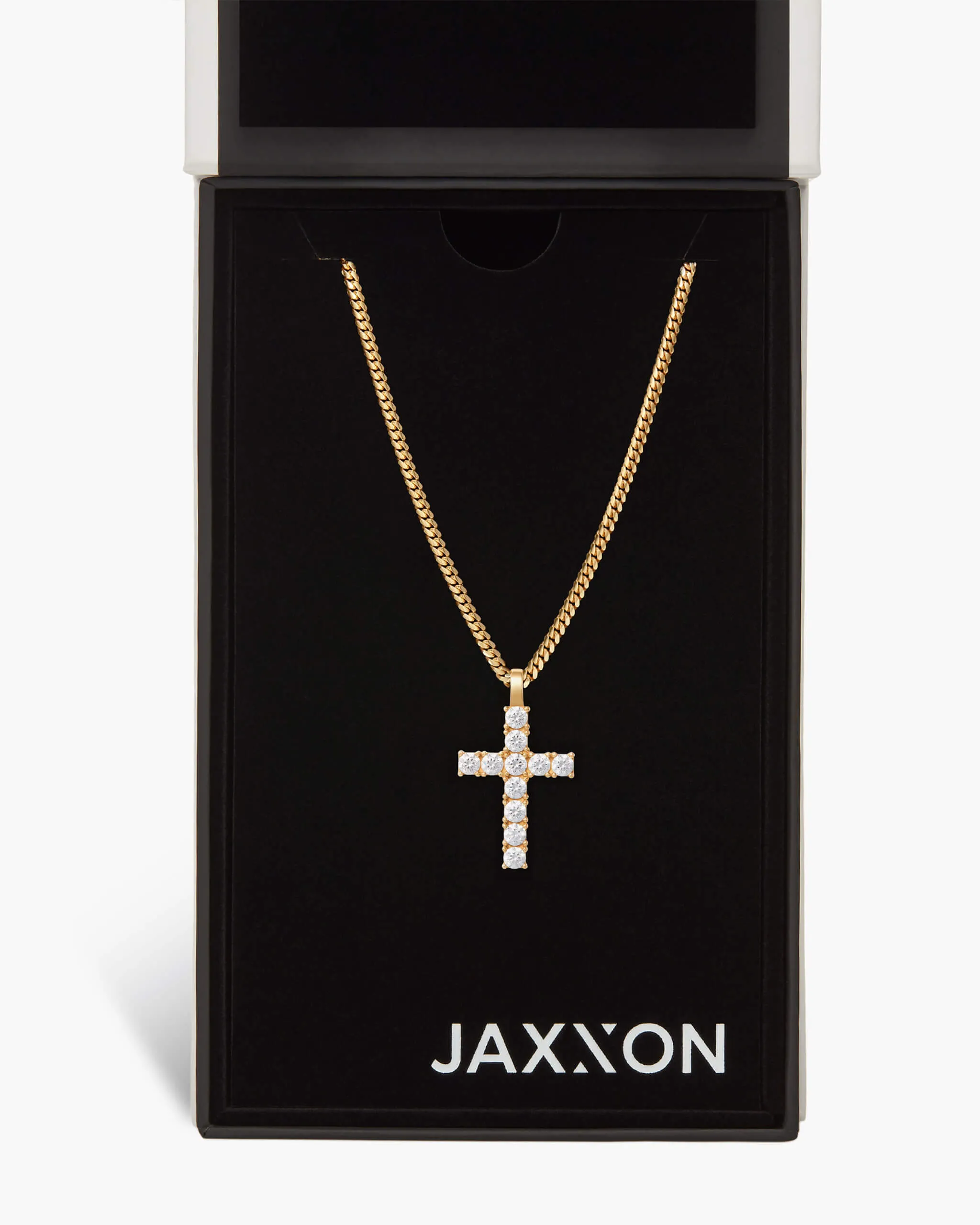 Micro Studded Cross Pendant