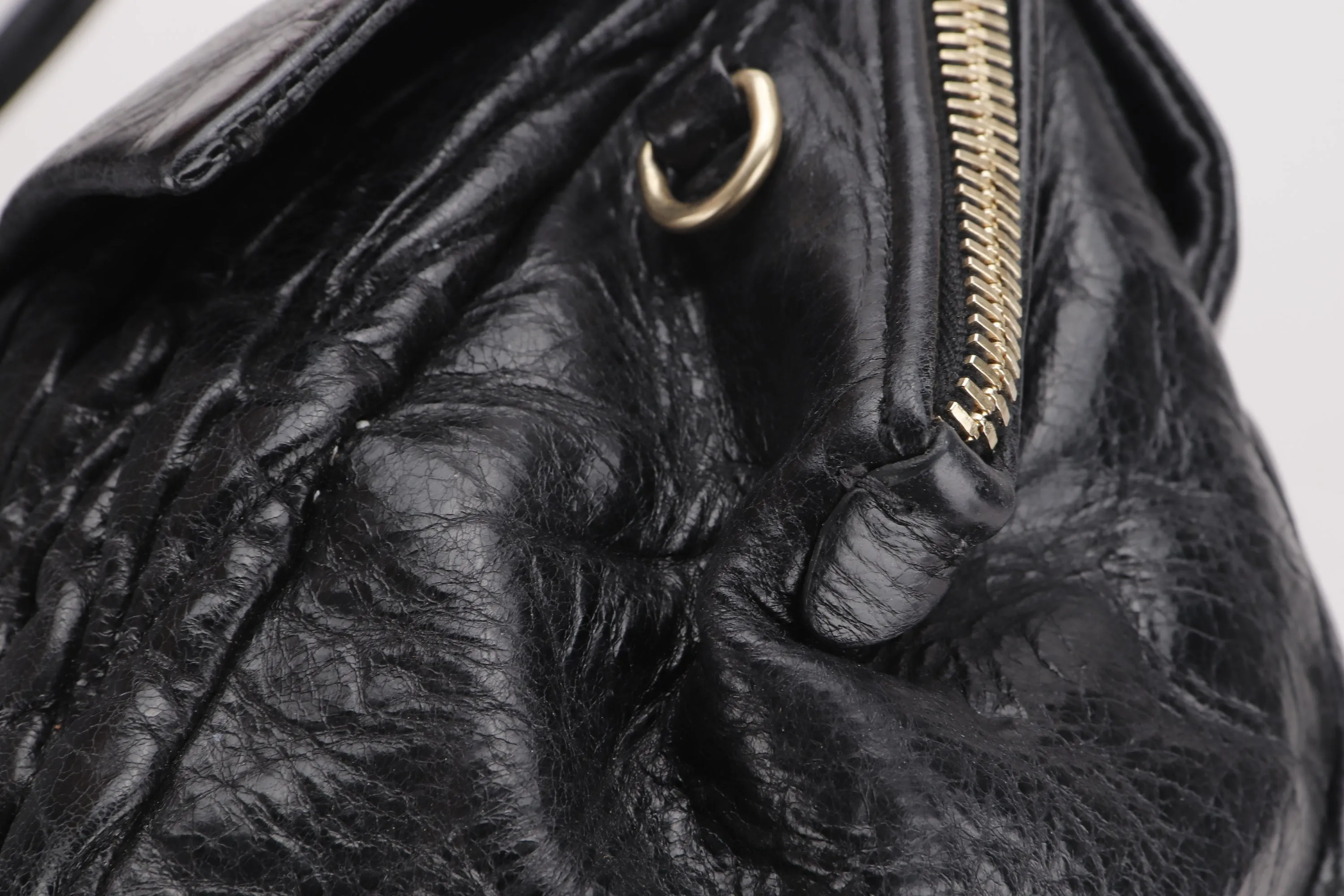 MIU MIU BLACK TOP HANDLE BAG, WITH DUST COVER, NO STRAP