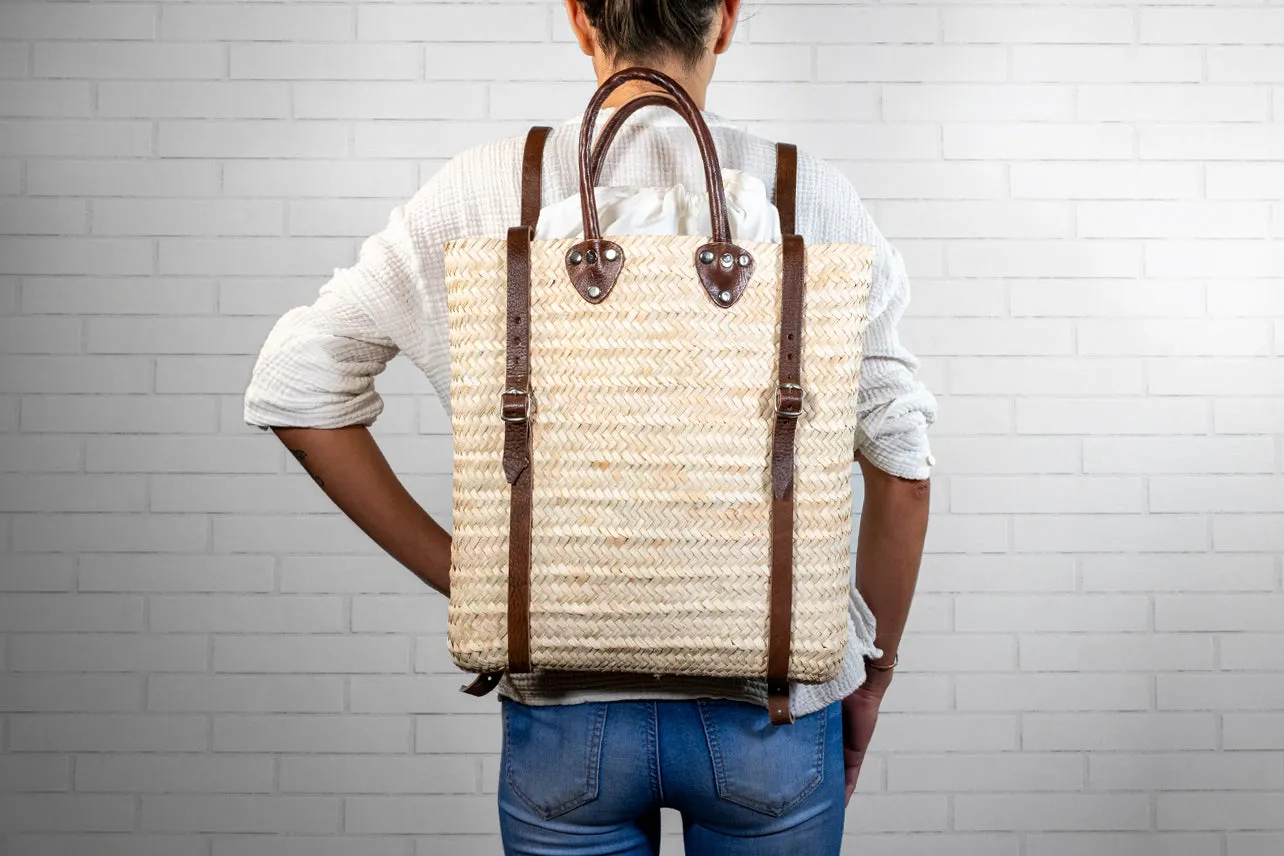 Moroccan Shopping Basket Backpack