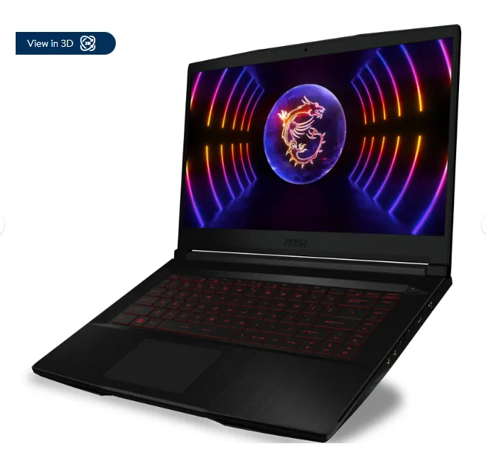 MSI Thin GF63 Gaming Laptop 15.6" 144Hz FHD NVIDIA GeForce RTX 4060 Intel Core i7-12650H 32GB RAM 1TB SSD Windows 11