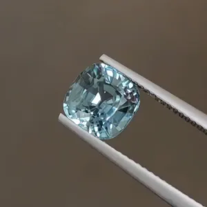Natural Sapphire 3.22ct Cushion Cut Teal Color - Reserved for Marjorie
