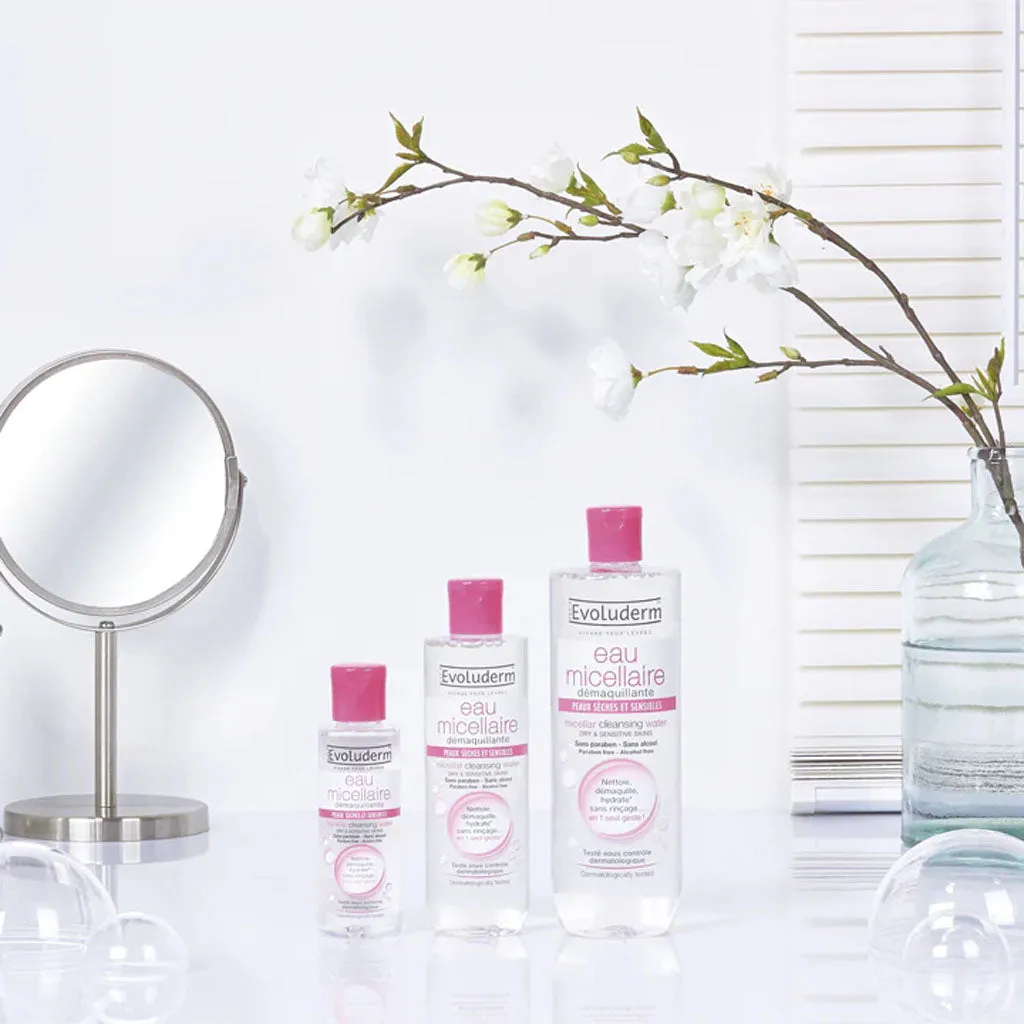 Nước Tẩy Trang Evoluderm Hồng Cho Da Khô Nhạy Cảm