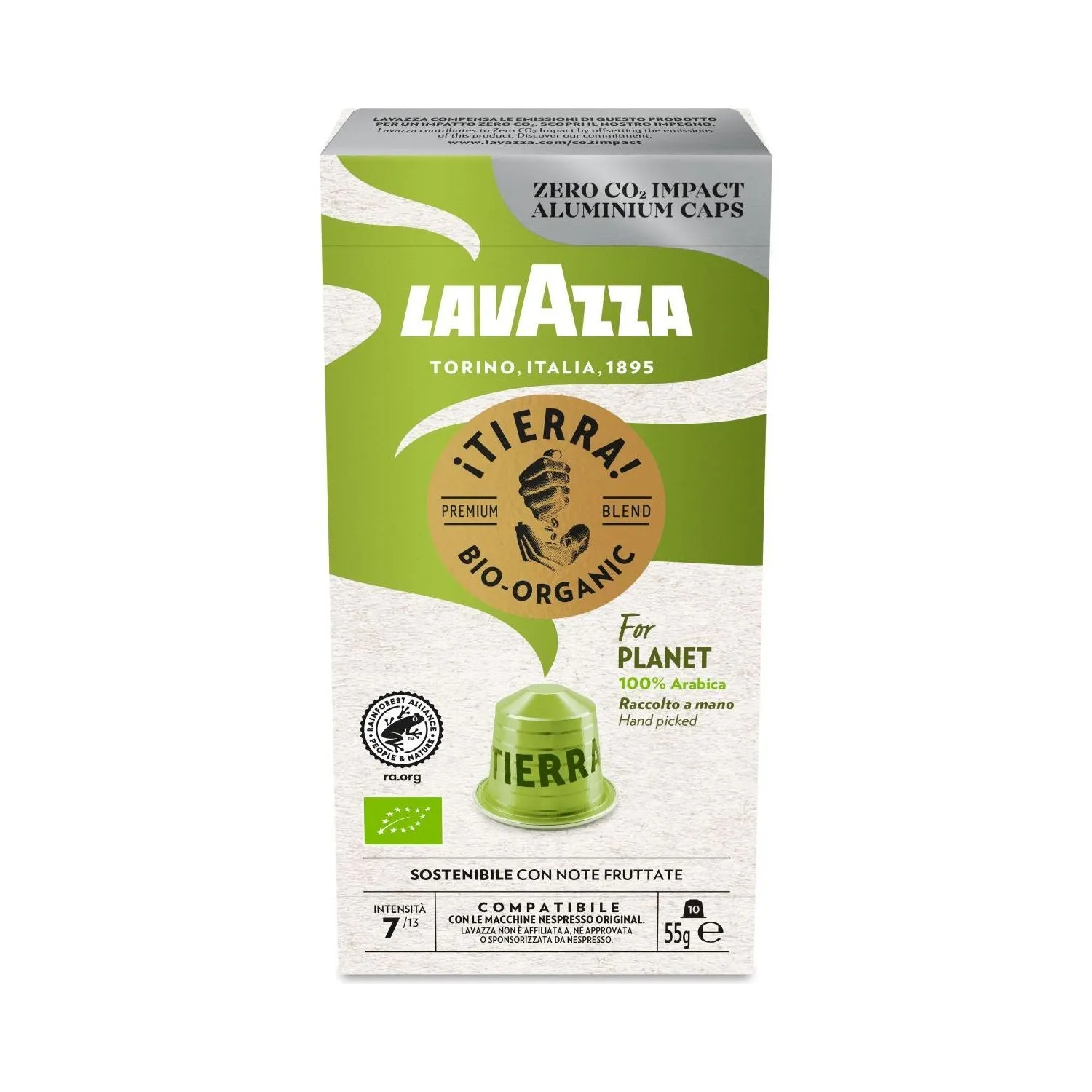 Nespresso Compatible Lavazza Tierra 40 Coffee Capsules
