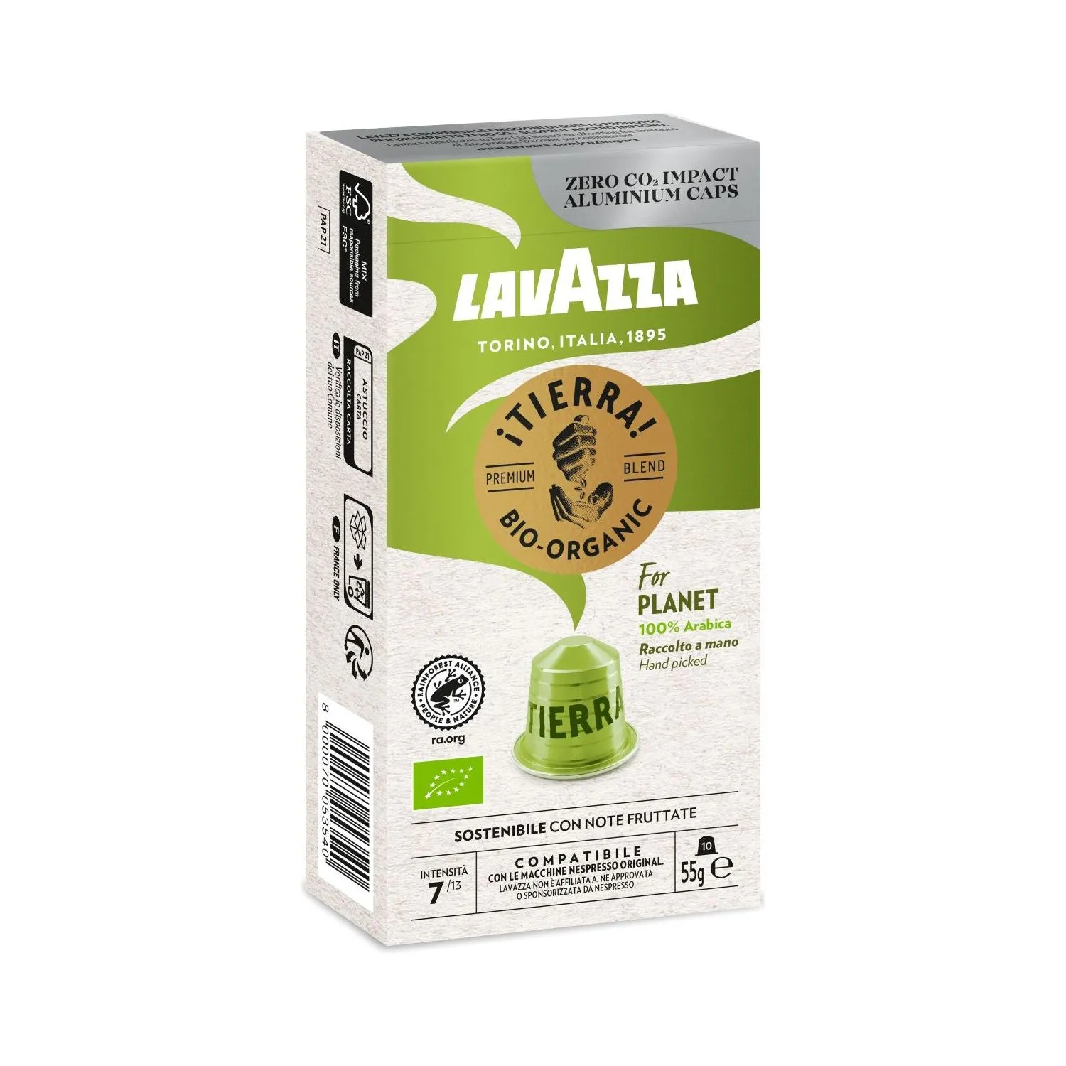 Nespresso Compatible Lavazza Tierra 40 Coffee Capsules