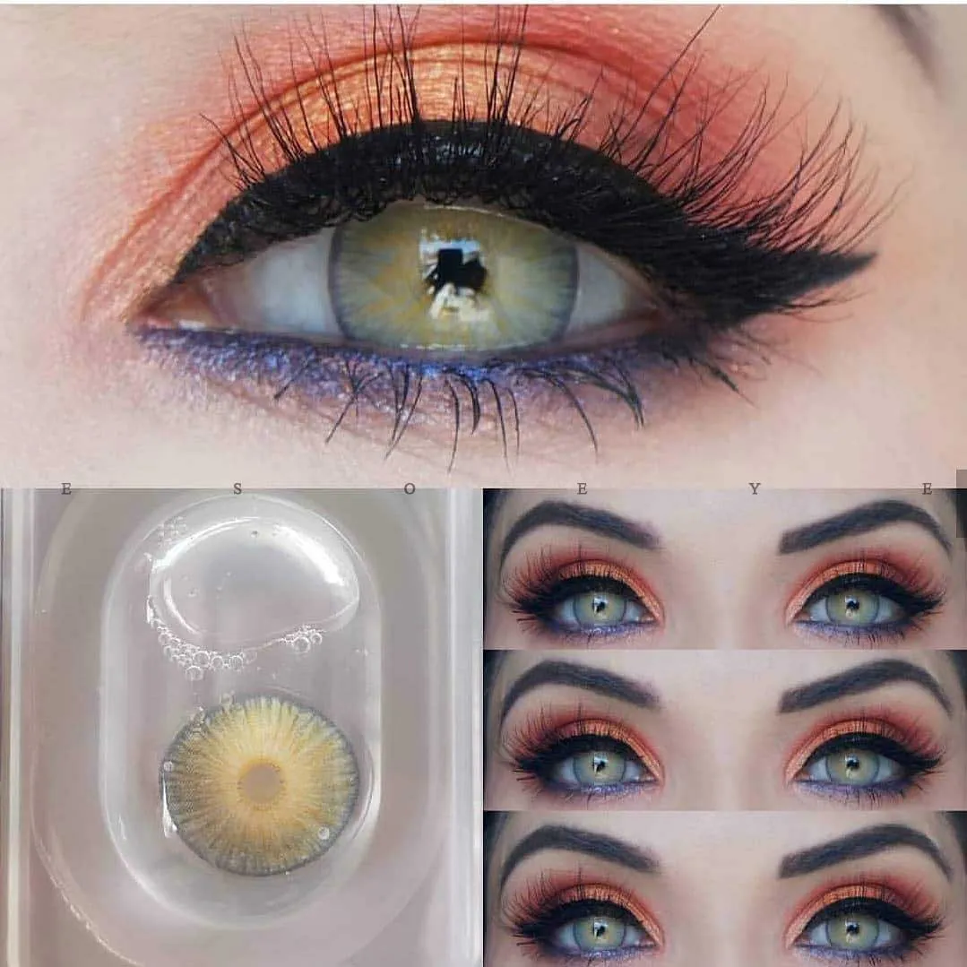 New York Grey Colored Contact Lenses Yearly