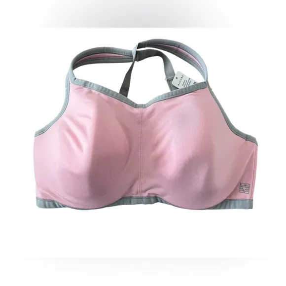 NWT Natori Women’s Yogi Contour Convertible Sports Bra in Pink/Gray in size 36D