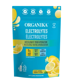 Organika Electrolytes 3.5 g - Classic Lemonade (20 Sachets)