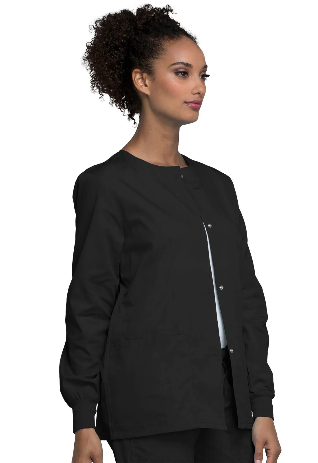 Originals 4350 Snap Front Warm-Up Jacket Black