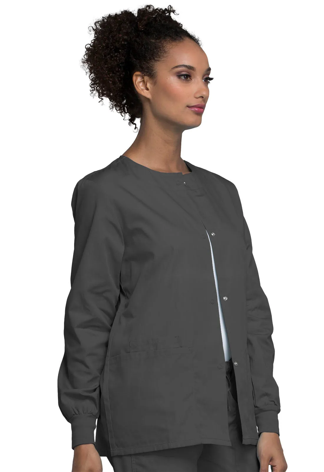 Originals 4350 Snap Front Warm-Up Jacket Pewter