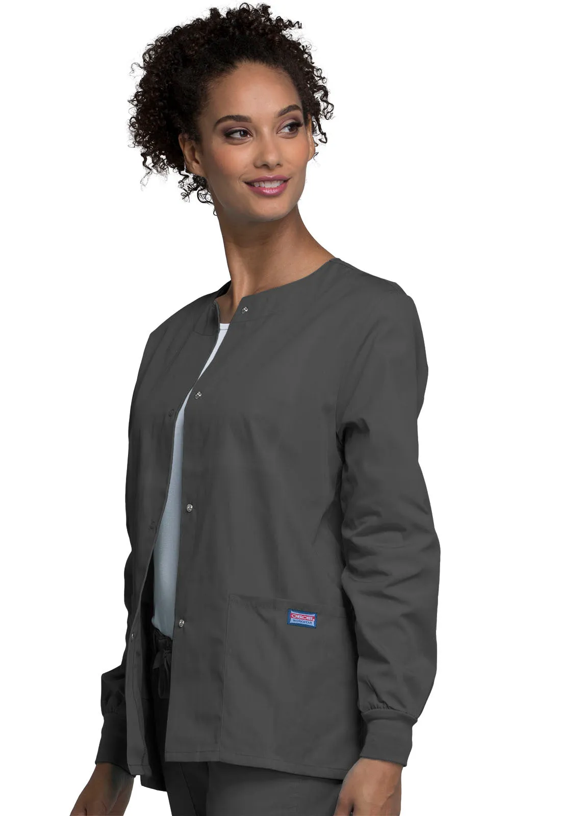 Originals 4350 Snap Front Warm-Up Jacket Pewter