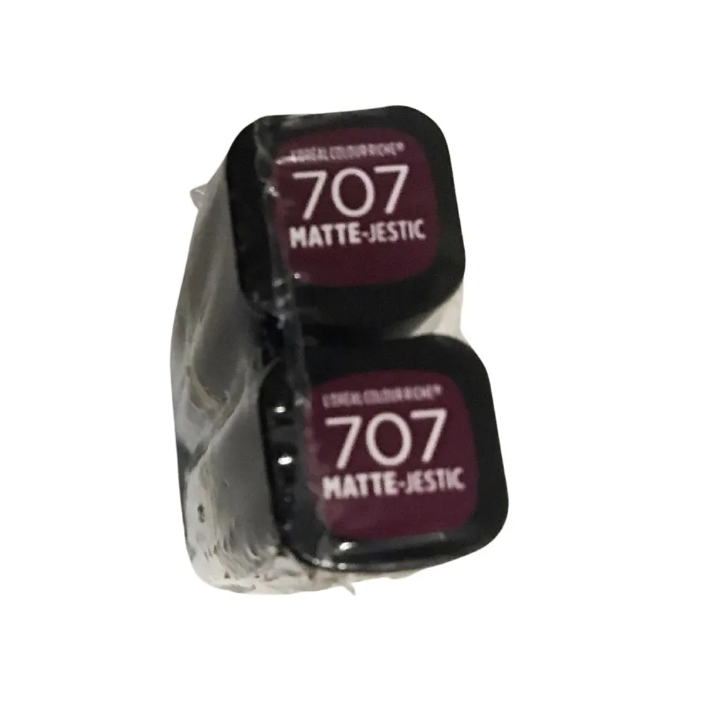 Pack of 2 L'Oreal Paris Colour Riche Matte Lipcolour, Matte-Jestic #707
