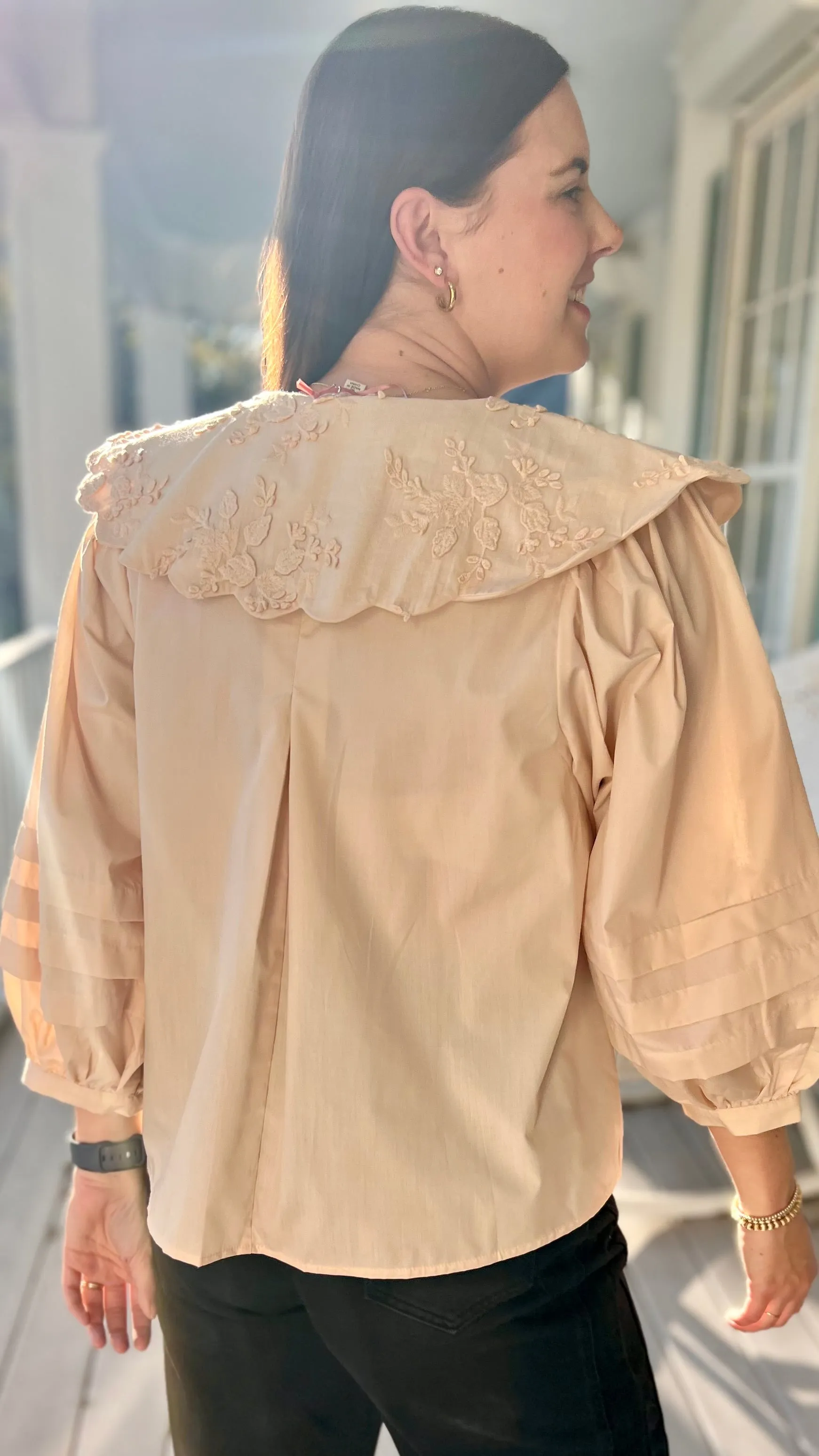 Paige Ecru top
