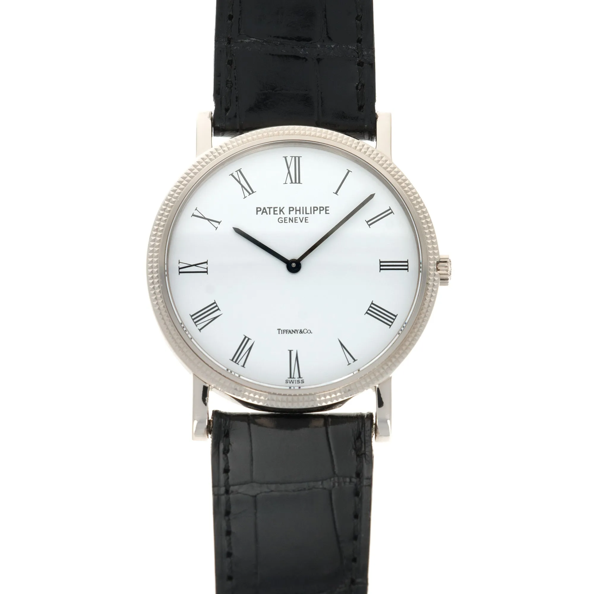 Patek Philippe White Gold Calatrava Watch, Ref. 3520 Retailed by Tiffany & Co.