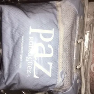 Paz Rodriguez Blue Laminated Pram Bag