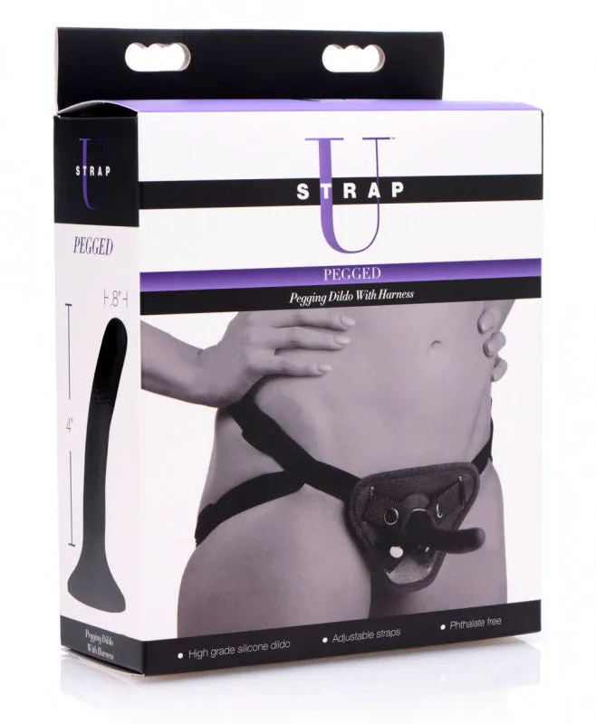 Pegged - Pegging  With Harness - Black