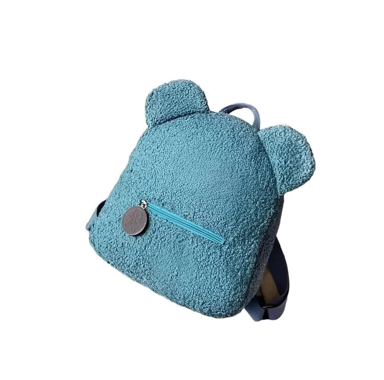 Personalised Embroidery Bear Embroidered Portable Travel Shopping Plush Lovely Rucksack Toddler Teddy Backpack