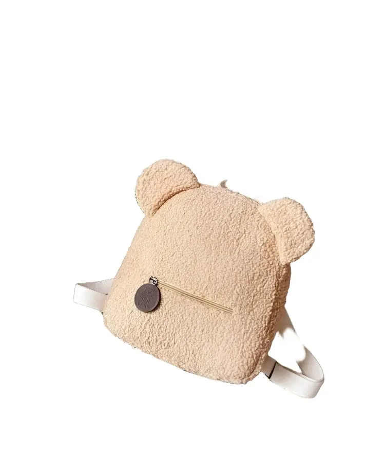 Personalised Embroidery Bear Embroidered Portable Travel Shopping Plush Lovely Rucksack Toddler Teddy Backpack