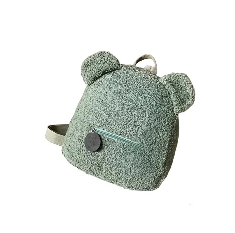 Personalised Embroidery Bear Embroidered Portable Travel Shopping Plush Lovely Rucksack Toddler Teddy Backpack