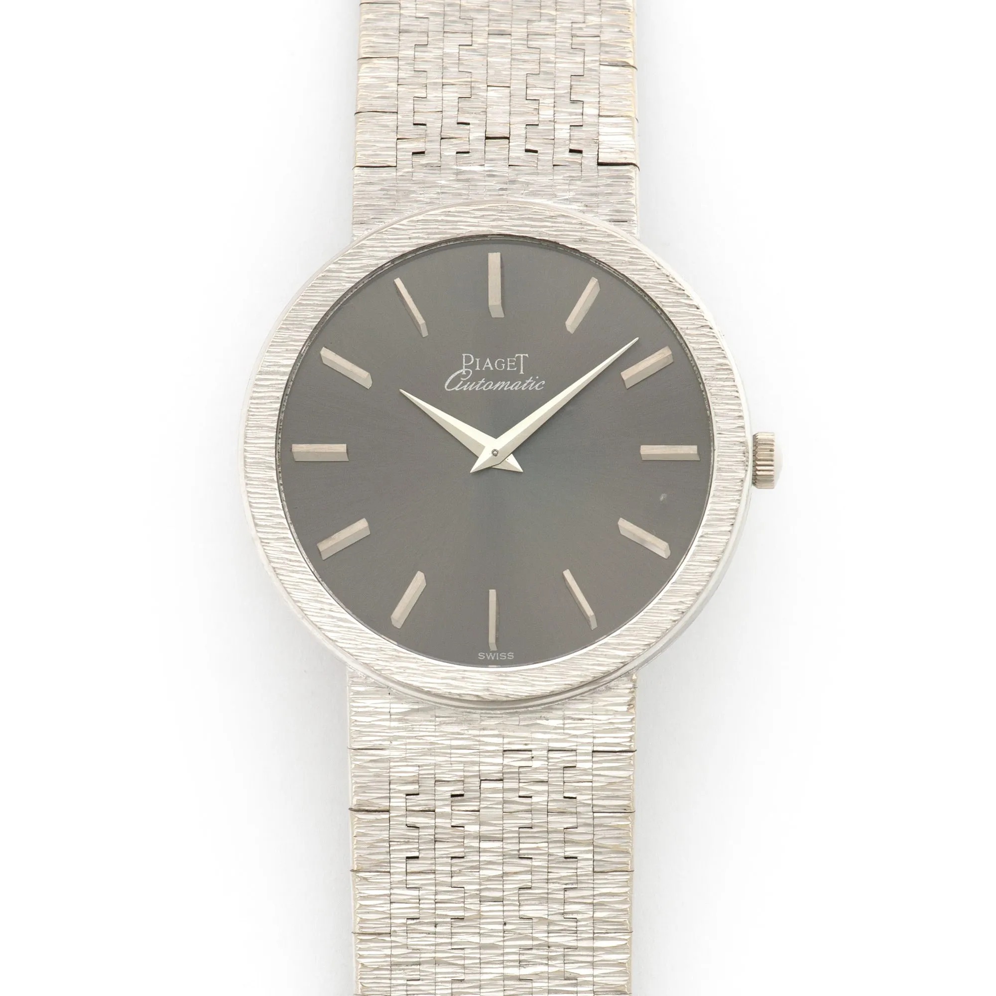 Piaget White Gold Automatic Watch Ref. 12311, Retailed by Asprey