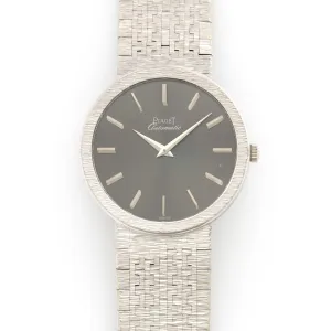Piaget White Gold Automatic Watch Ref. 12311, Retailed by Asprey