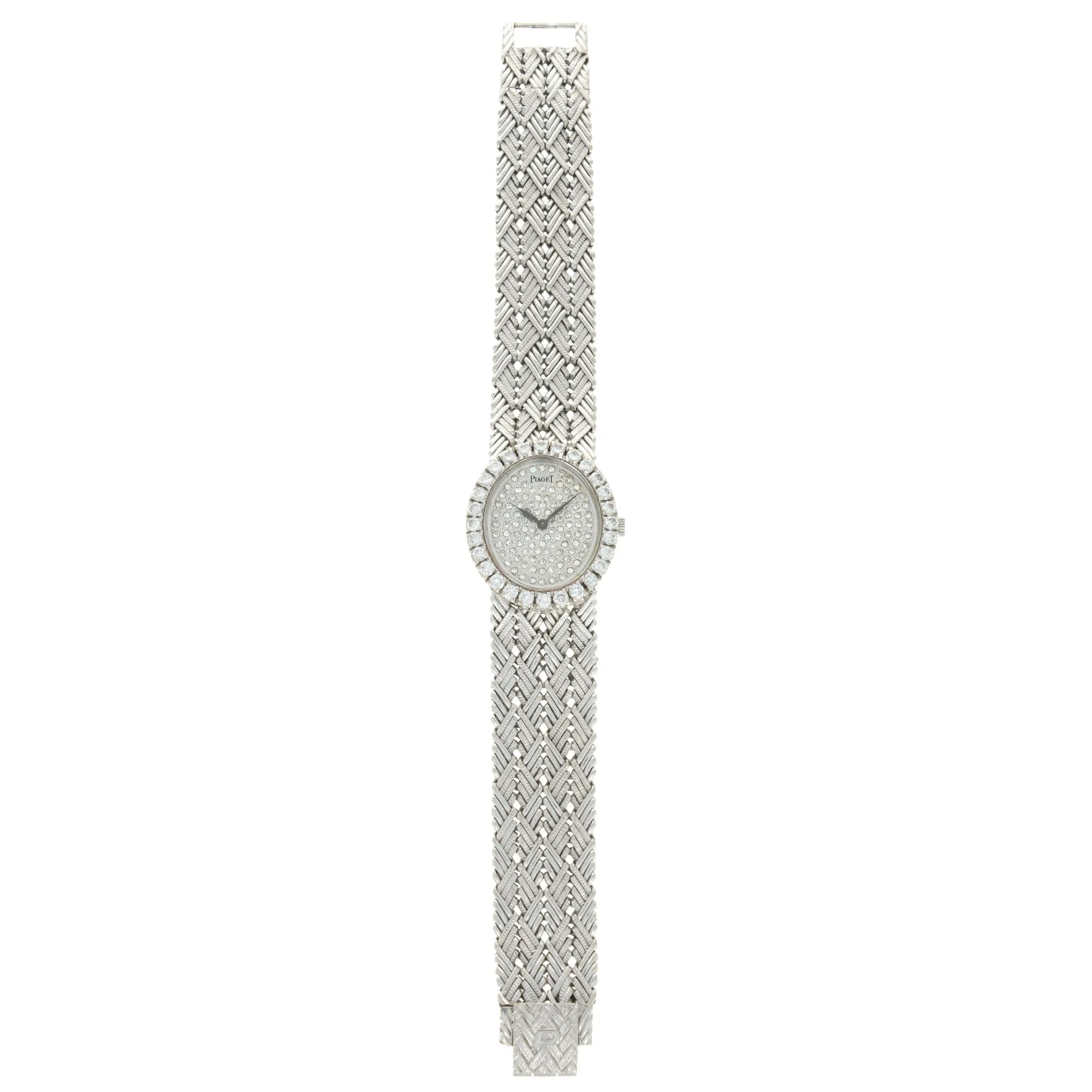 Piaget White Gold Diamond Watch, 1970s