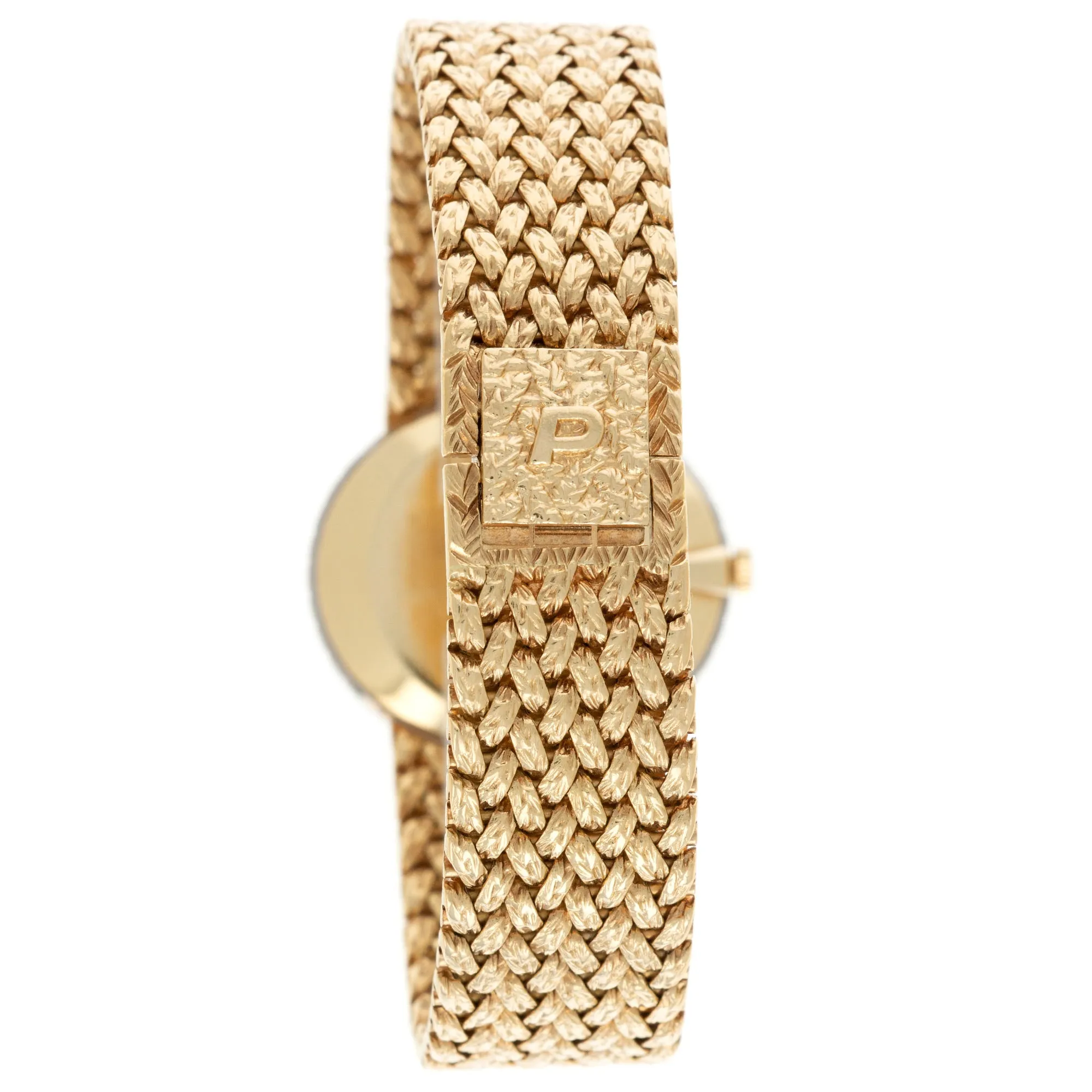 Piaget Yellow Gold Lapis Diamond Watch, 1970s