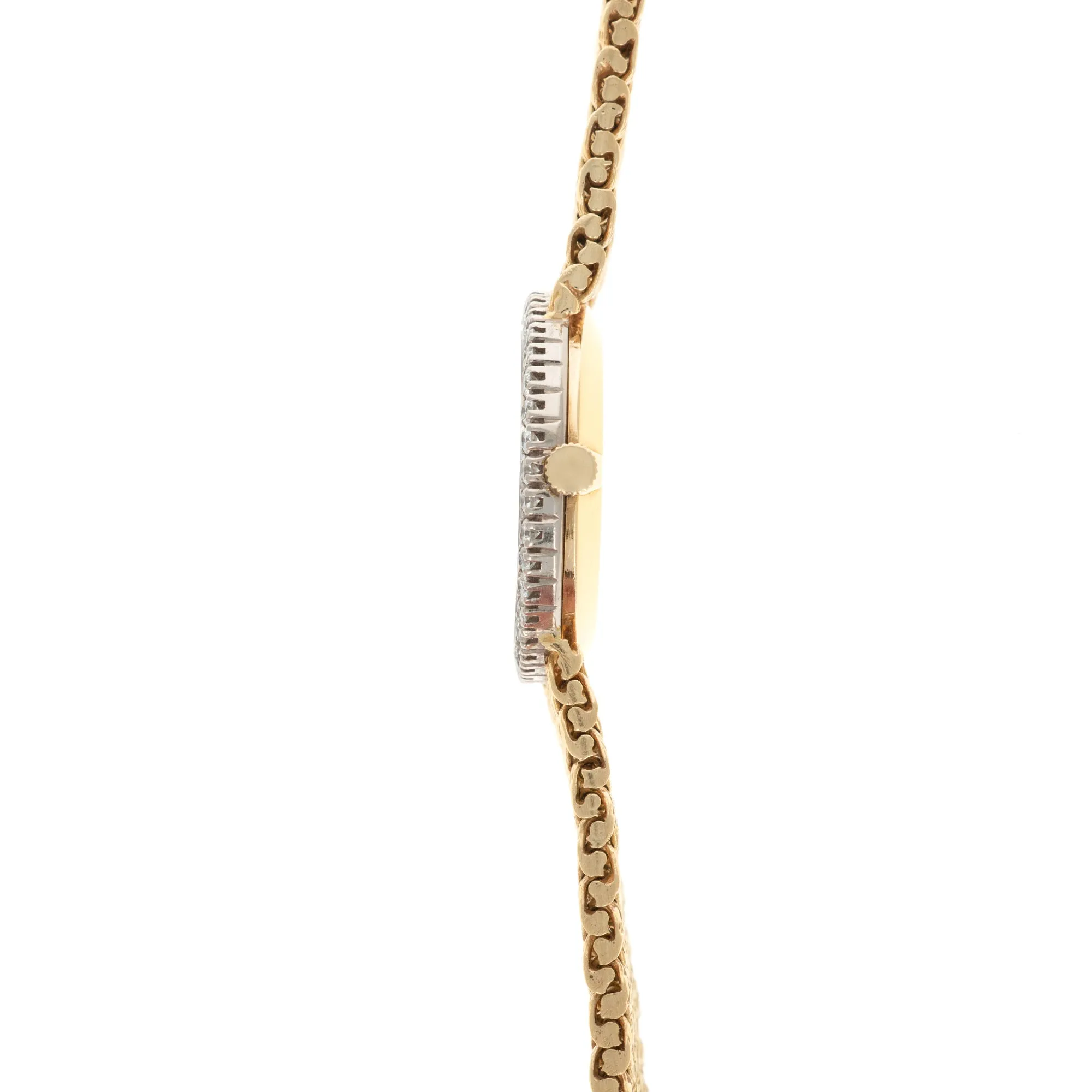 Piaget Yellow Gold Lapis Diamond Watch, 1970s