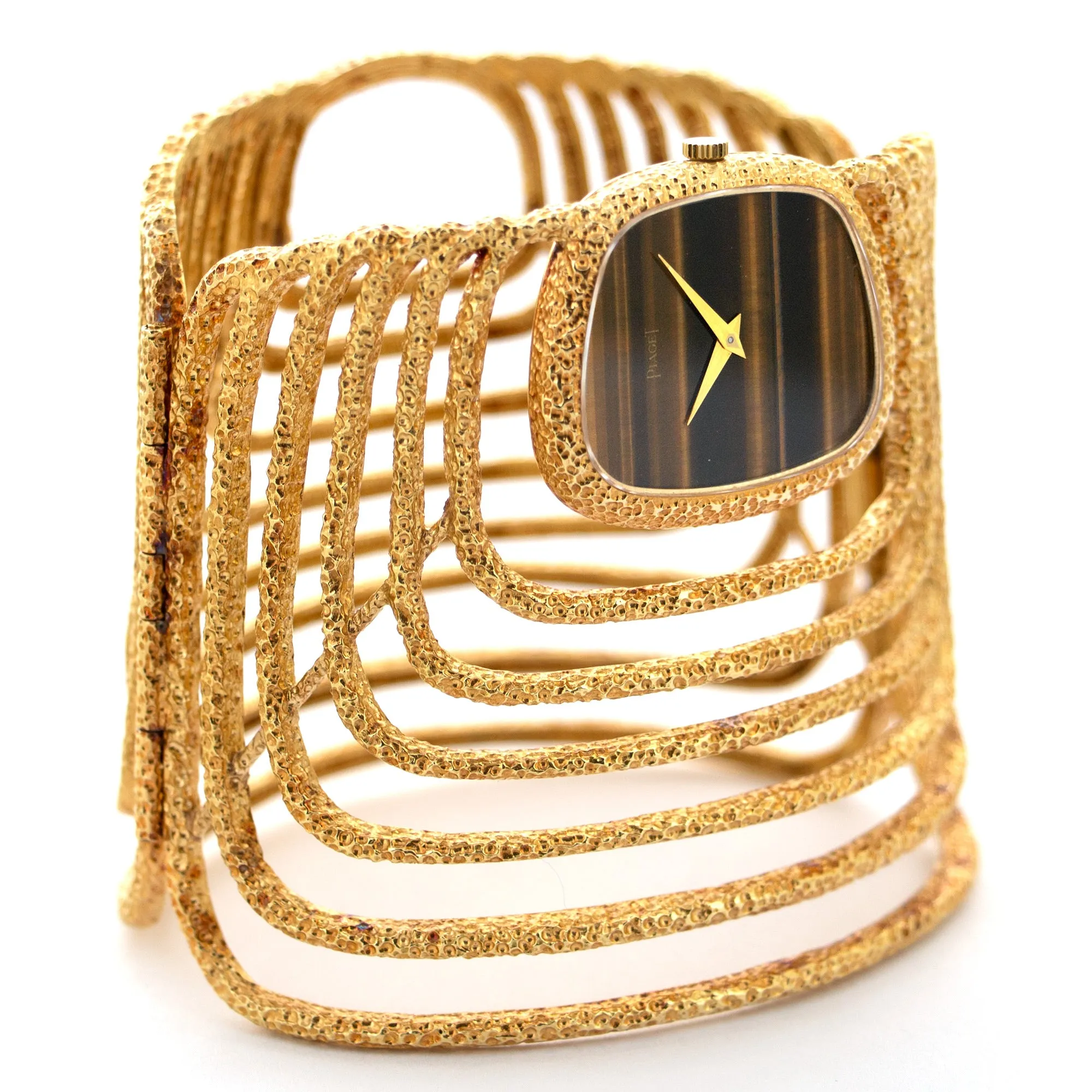 Piaget Yellow Gold Manchette Tigerseye Watch