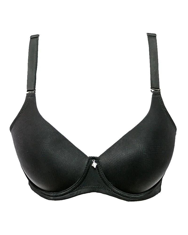 Plus Size Best Bra's SH2135 Black - Single Padded , Wired Bra - By Sister Hood