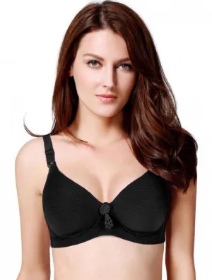 Plus Size Best Bra's SH2135 Black - Single Padded , Wired Bra - By Sister Hood