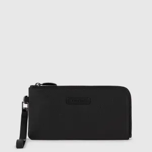Pochette da Polso Piquadro in Pelle RFID Modus Nero