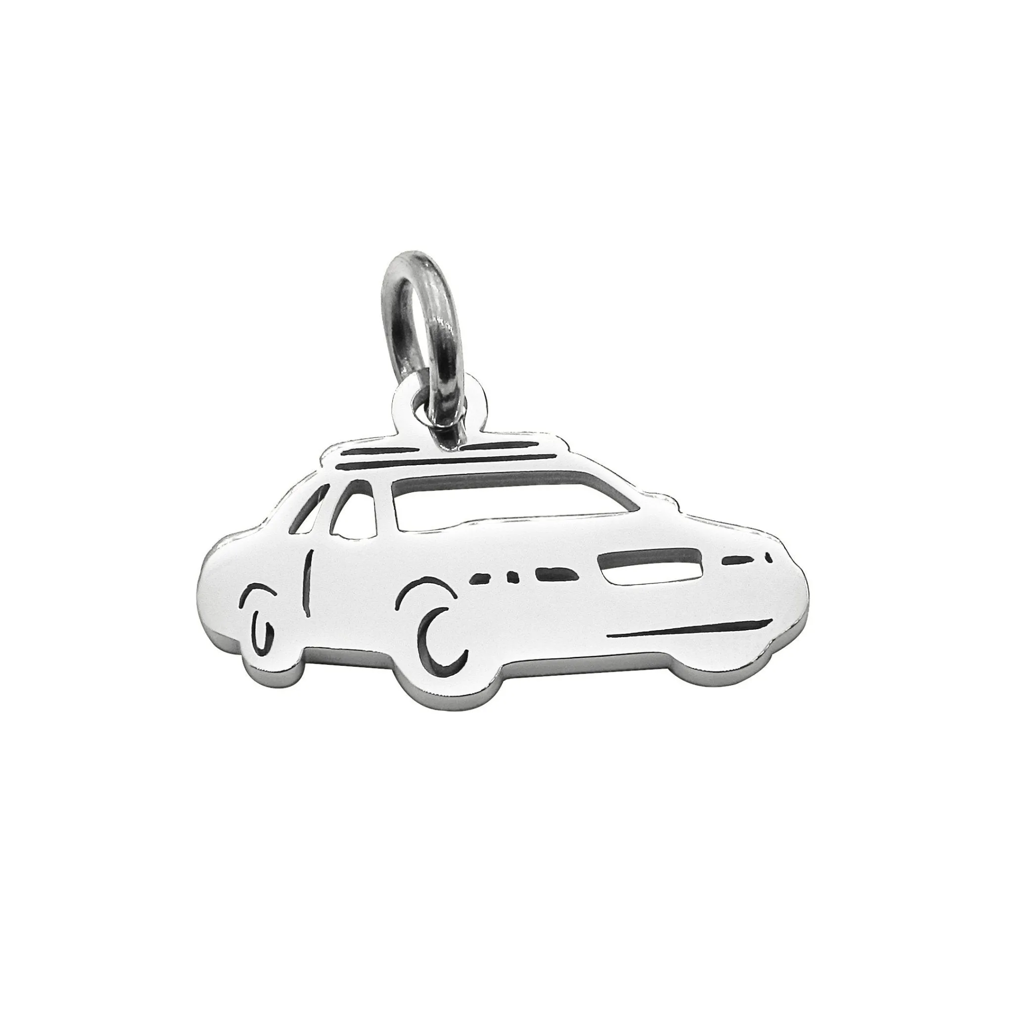 Police Car Charm for Keyring