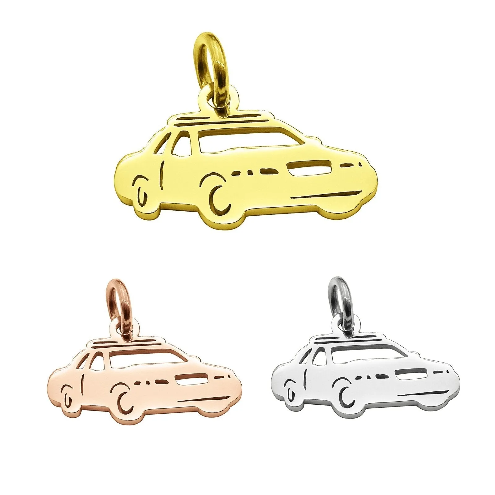 Police Car Charm for Keyring