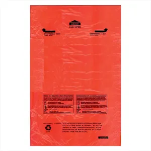 Poly Red Meat Bag Roll Lo- Dens 0.9 mil  11" x 19" - Case - 1100 Units