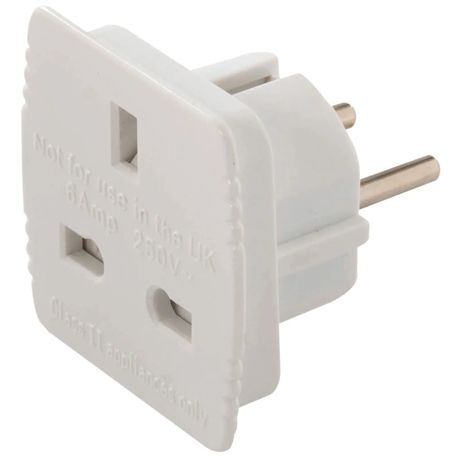 Power Master UK to EU Travel Adaptor 13A 230V
