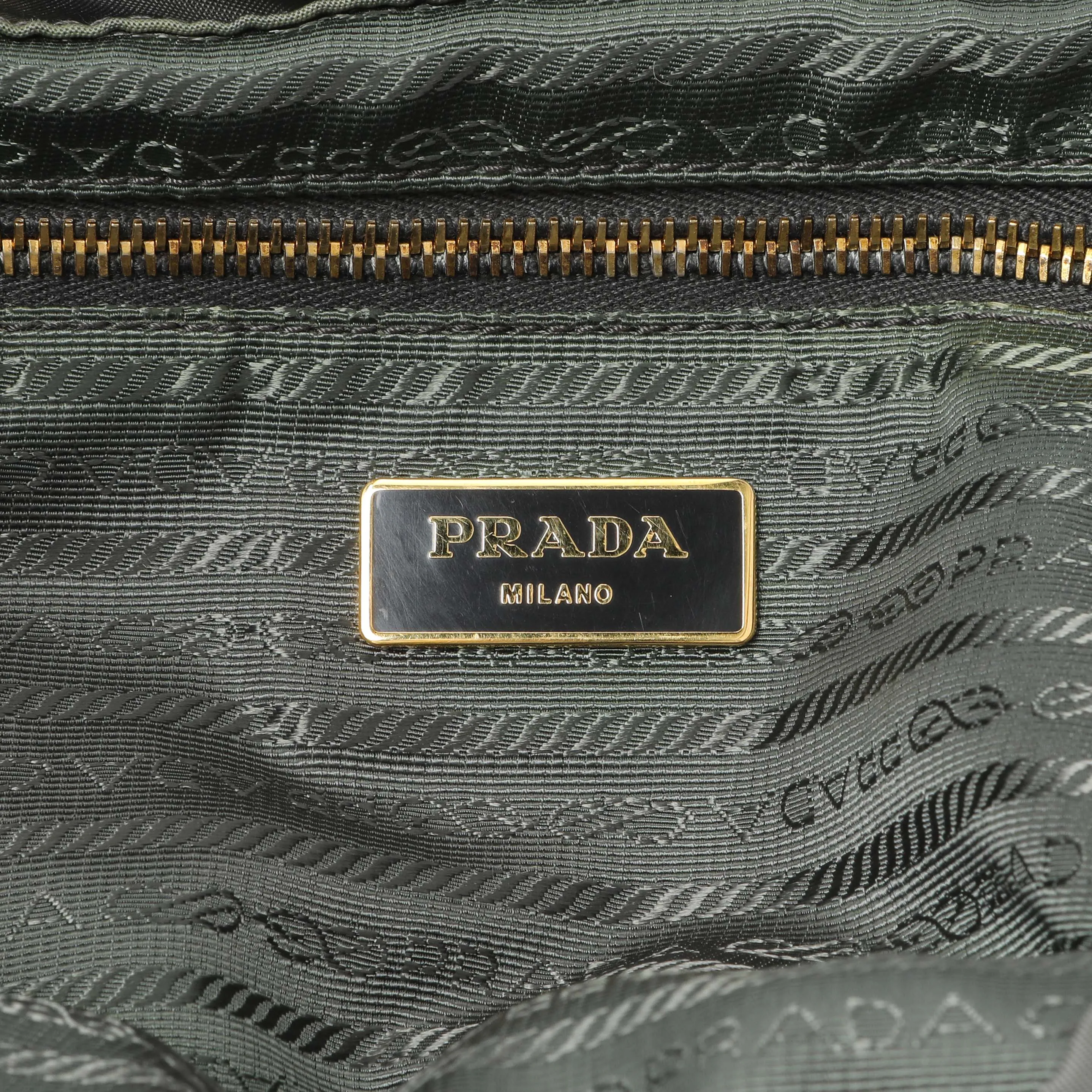 Prada Grey Tessuto Nylon Medium Backpack