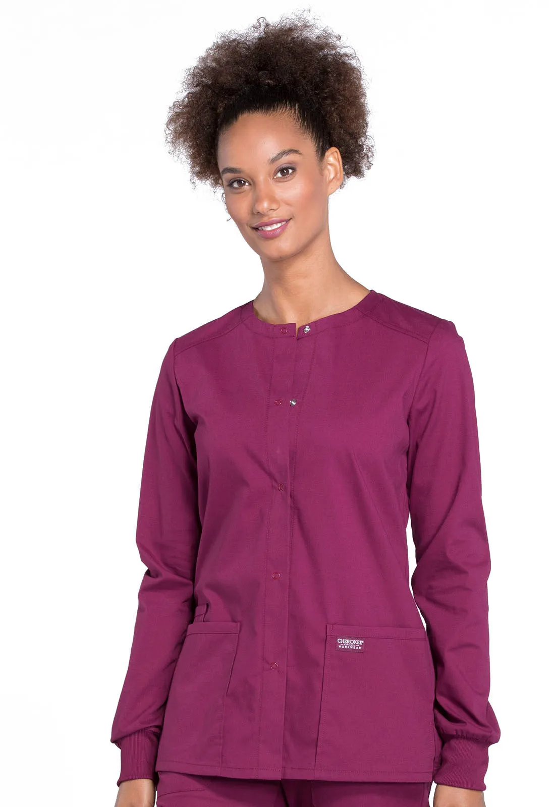 Professionals WW340 Snap Front Jacket Wine