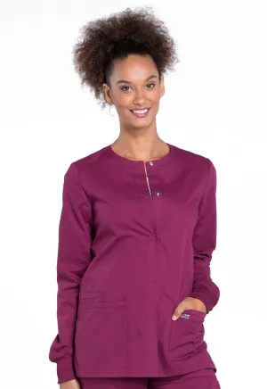 Professionals WW340 Snap Front Jacket Wine