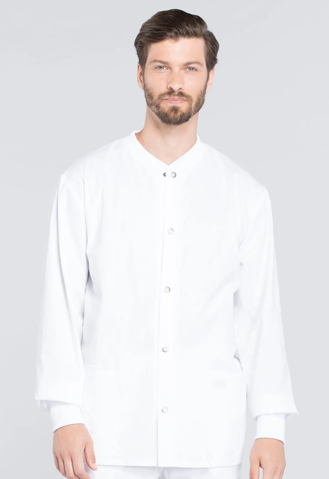 Professionals WW360 Men's Snap Front Jacket White