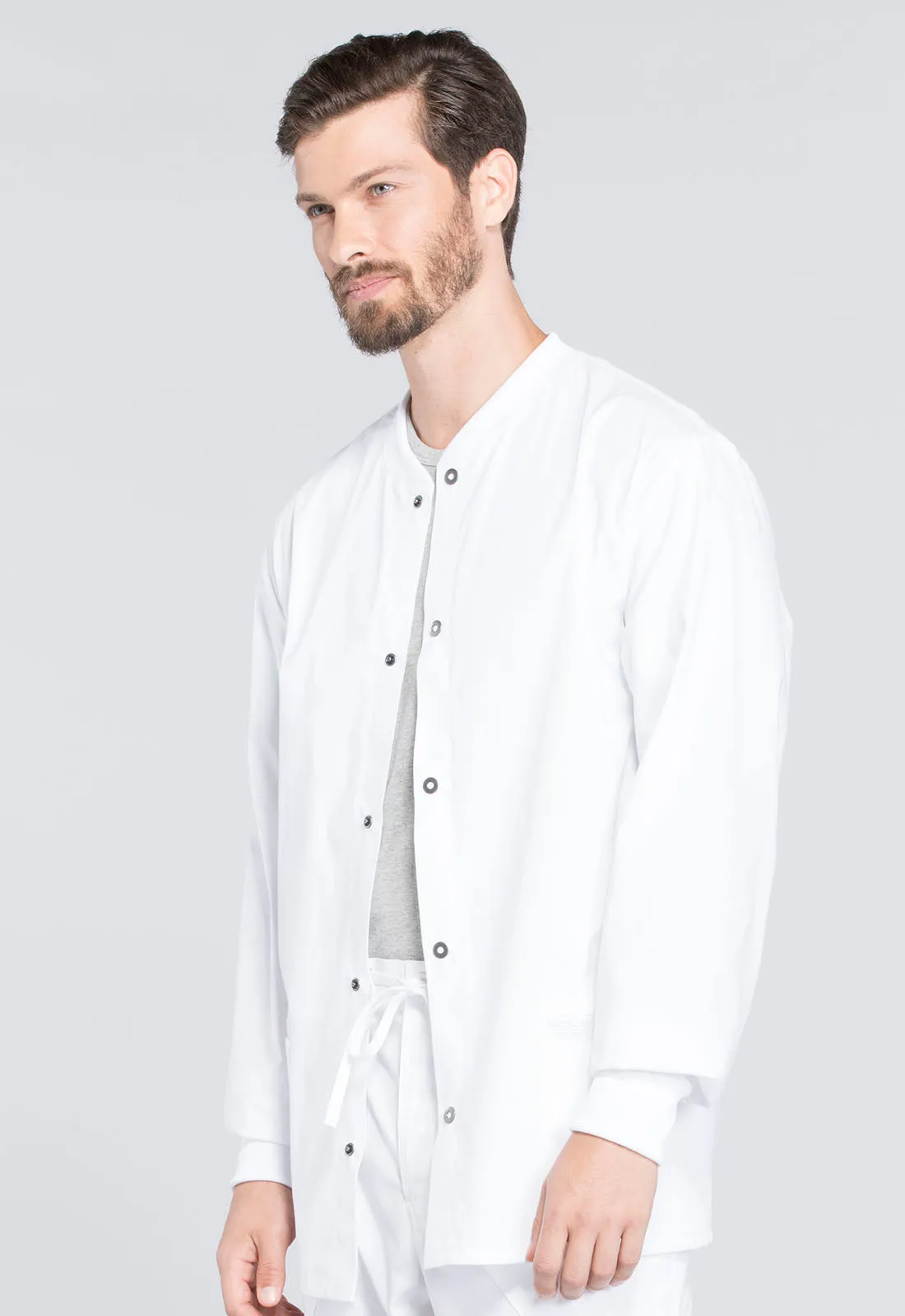 Professionals WW360 Men's Snap Front Jacket White