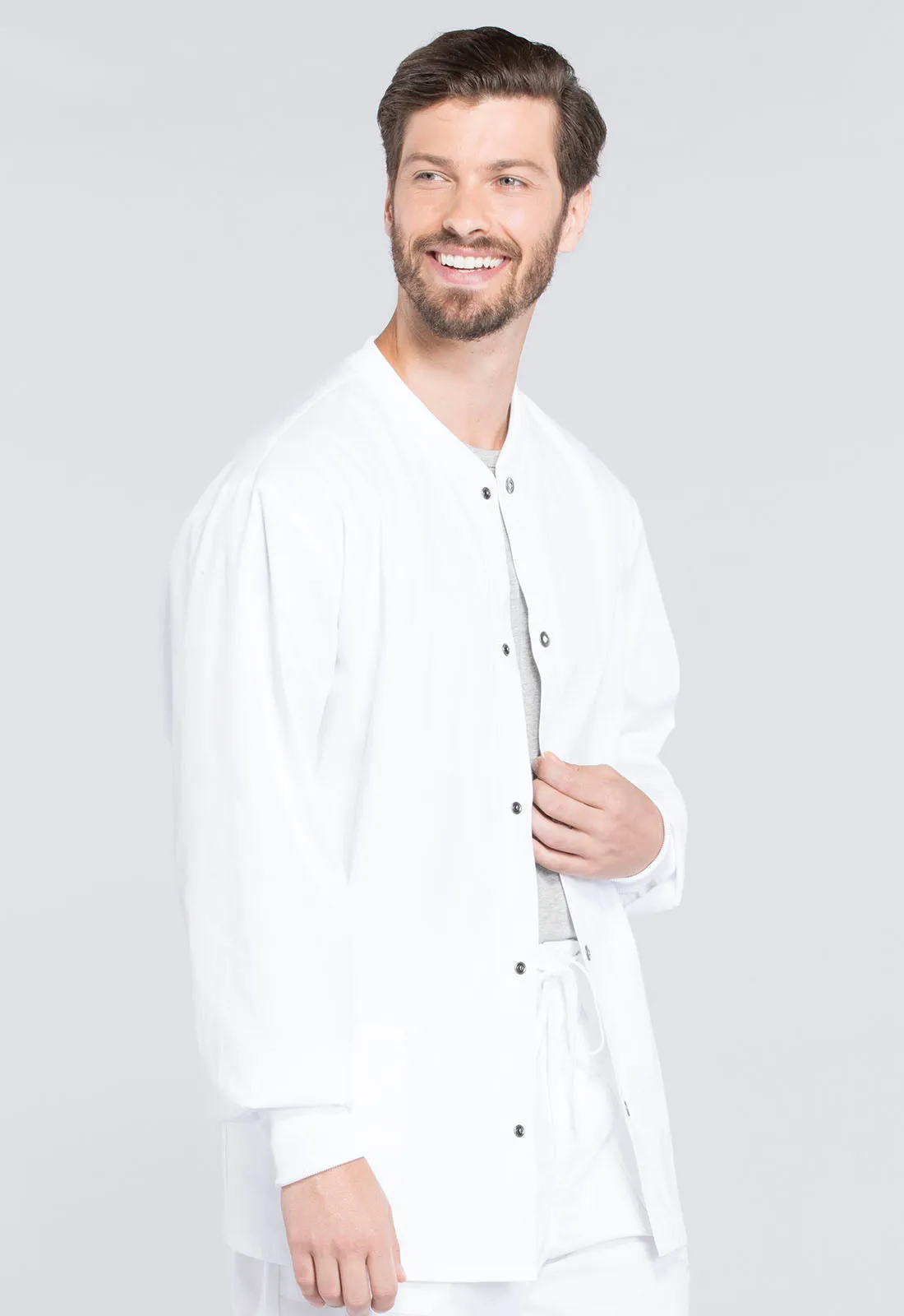 Professionals WW360 Men's Snap Front Jacket White