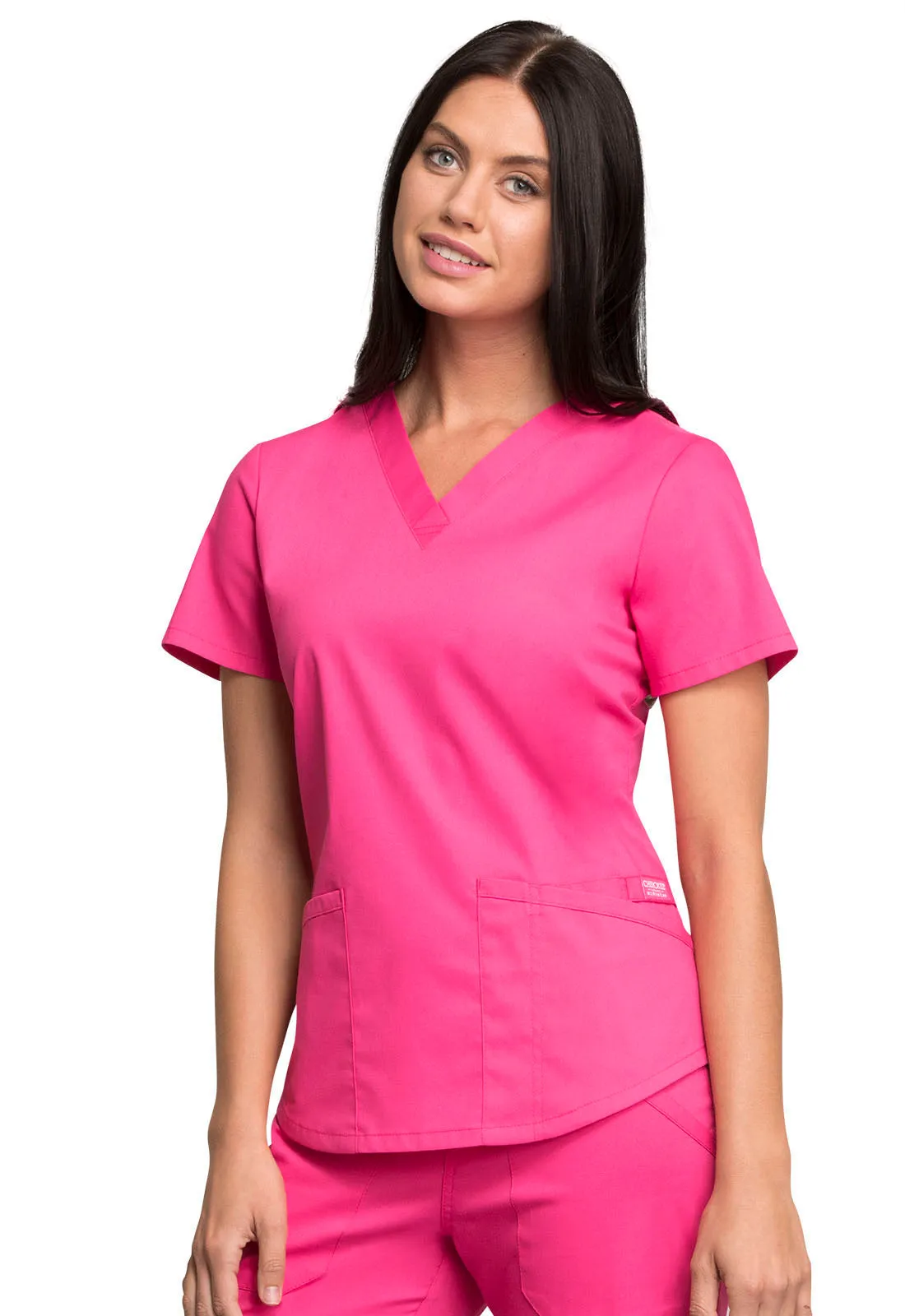 Professionals WW665 V-Neck Top Electric Pink