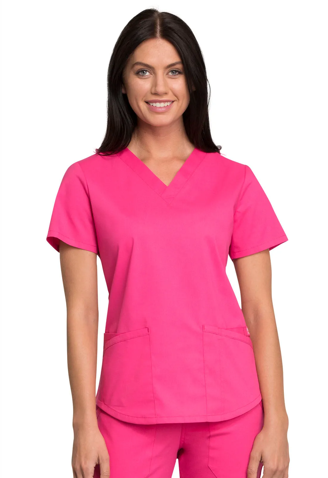 Professionals WW665 V-Neck Top Electric Pink