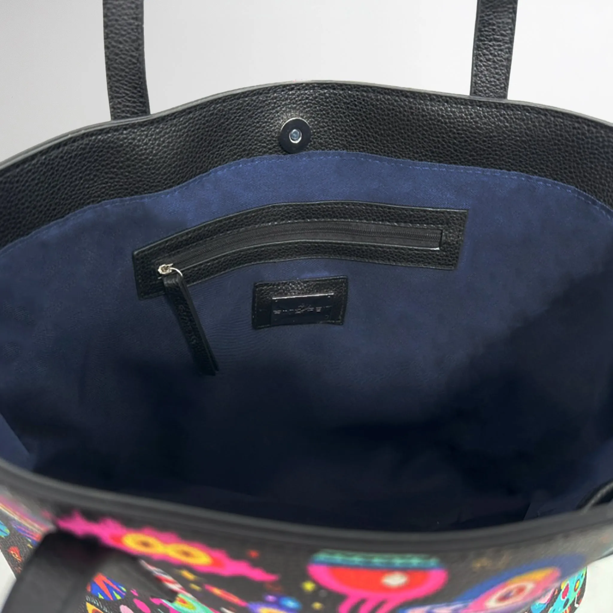 Psychedelic Nellies Vegan Leather Tote Bag