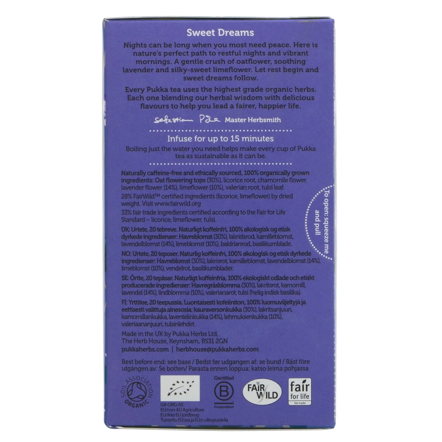 Pukka | Night Time - Oatflower, Lavender,Limeflower | 20 bags